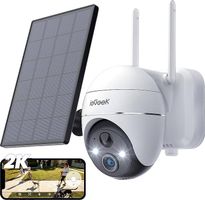 ieGeek 2K Überwachung aussen Akku, Solar Überwachungskamera