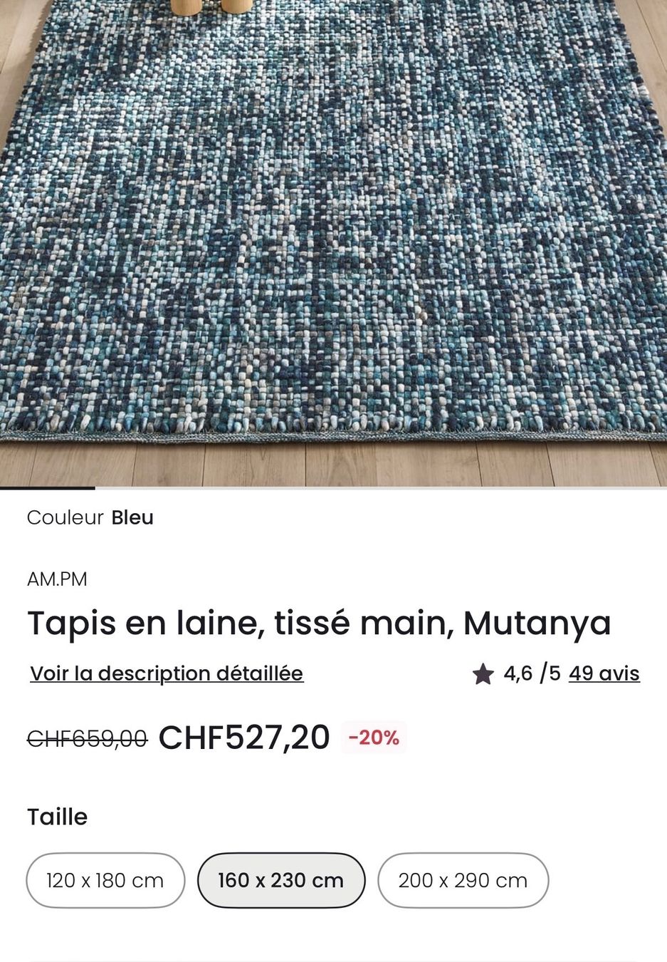 La Redoute Tapis: Wool rug – D'occasion à Zürich par bensa02