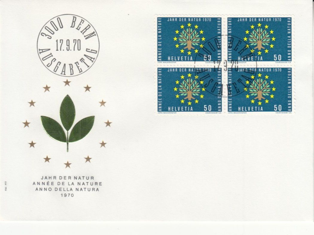 Tutti i francobolli: SBK 487 - 489 4er Block FDC – Usato da Bürglen TG venduto da StampGraf 2