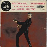 Johnny Hallyday - 45T. - ORIGINAL - Souvenirs, souvenirs +1