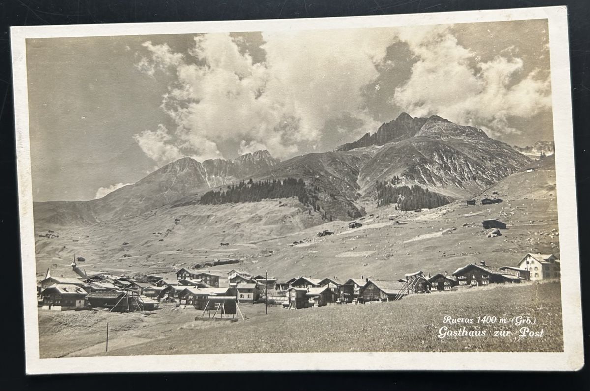 Cartoline postali: AK Rueras GR  – Usato da Horw venduto da Tellbub