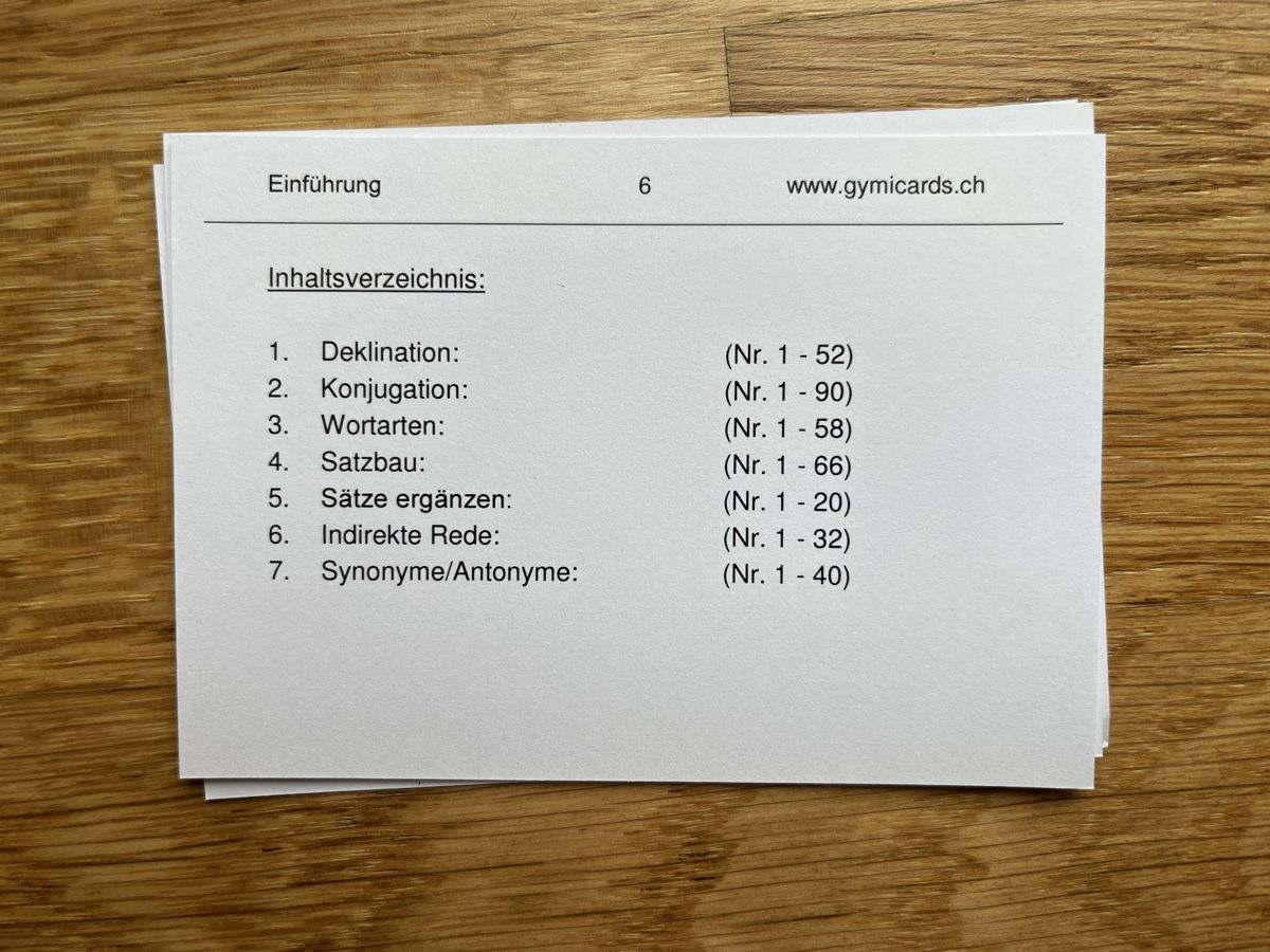 Libri: Gymicards Deutsch 6. Klasse – Usato da Zürich venduto da yeti044 1