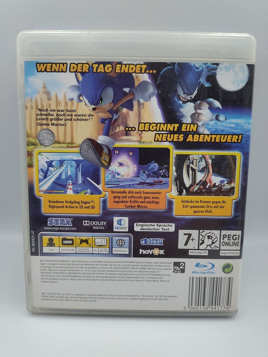 Sony Jeux: Sonic Unleashed - Playstation 3 / PS3 – D'occasion à Kloten par SuperRetroPixels 1