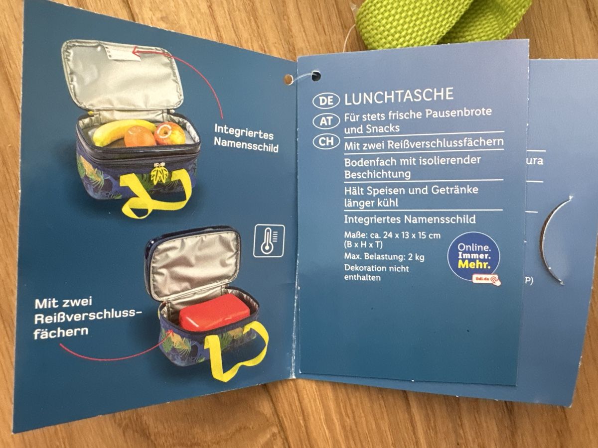 Borse & Zaini: Kinder Lunchtasche Dinosaurier neu – Nuovo (secondo la descrizione) da Raron venduto da cathy123 3