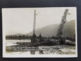 Schaan  Rheintal  Überschwemmung  Rheintal  Bahngeleise