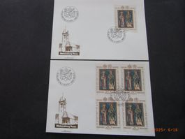 Nr. 672 VB + einzeln FDC