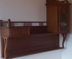Wunderschöne Wandgarnitur aus Holz, Vintage