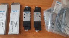 2Stk Festo CPE14-M1BH-5/3G-1/8 Magnetventil + Kabel - Neu!