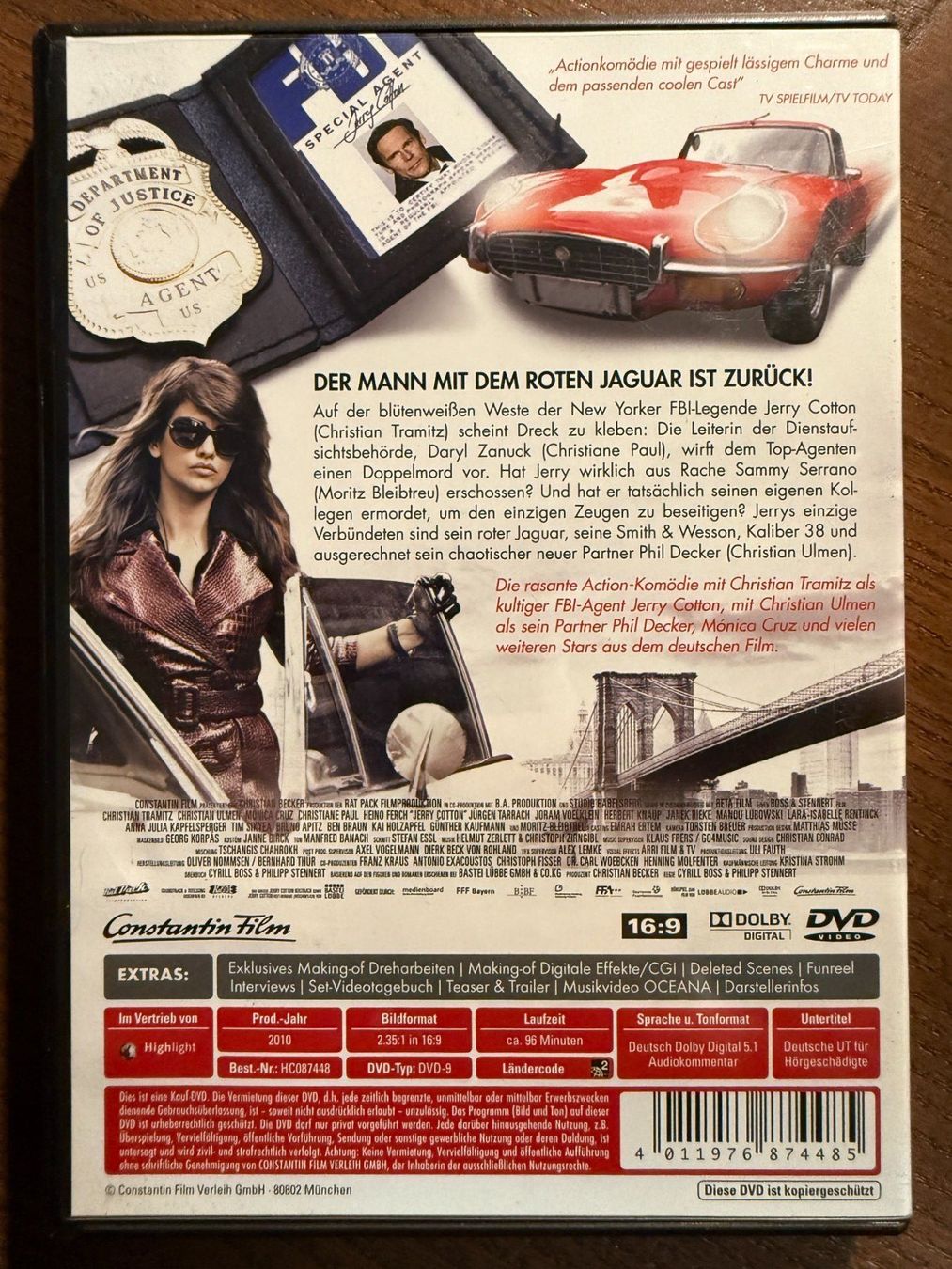 Tutti i DVDs: Jerry Cotton – Usato da Zürich venduto da FilmFreunde 1