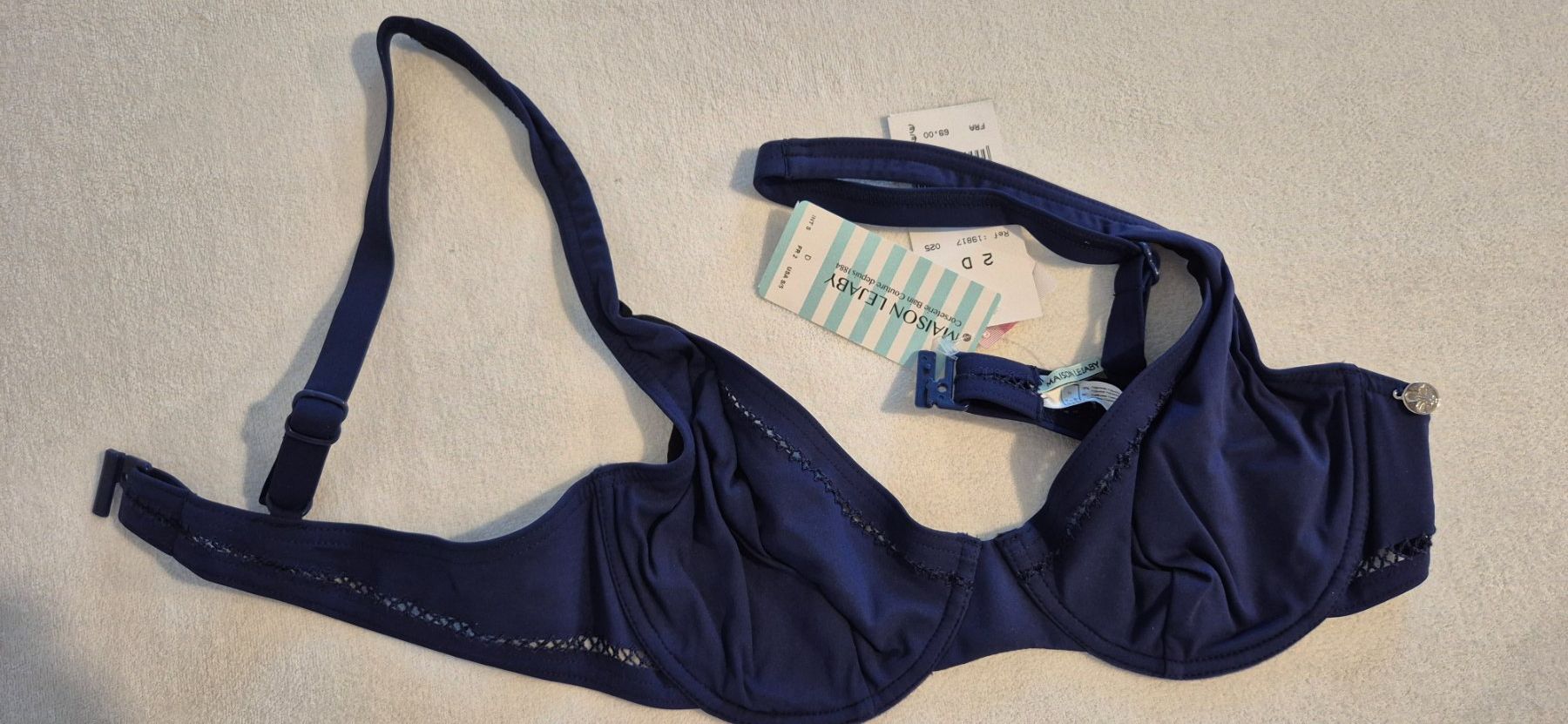 Badekleider & Bikinis: Bikini Maison Lejaby bleu 2D SMALL neuf – Neu und originalverpackt aus vufflens la ville von Veuveclicquot