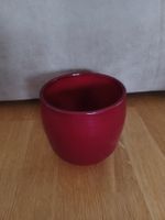 Roter Blumentopf, Topf, Pflanzgefäss, Ø 15.5 cm, Neuwertig