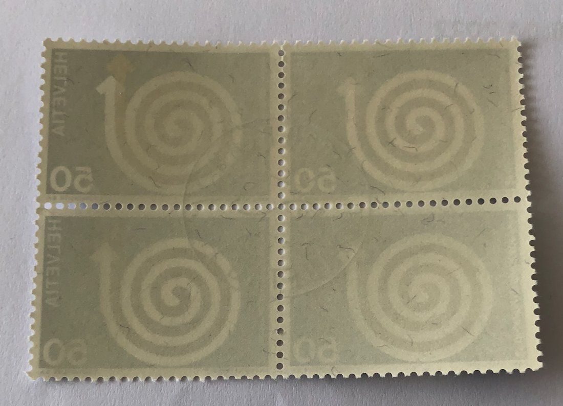 Tutti i francobolli: 4 er Block Nr.494 mit Vollstempel Bern – Usato da Aarau venduto da Billa007 1
