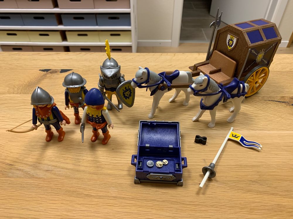 Playmobil 3314 Chevalier Du Lion Bleu – Moyen-Âge, Sorti En 09/2004, Neuf, Vintage