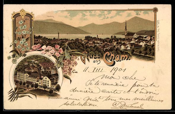 Ansichtskarten: Litho Cham, Milchsiederei, Blick über d – Gebraucht aus Berlin von bartko-reher