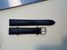 Uhrenarmband Pacific Leder schwarz Breite 18mm neuwertig