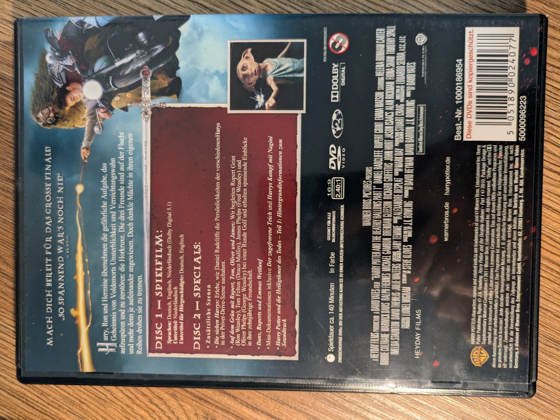 Tutti i DVDs: DVD's Harry Potter – Usato da Wangen an der Aare venduto da eggerclaudia 7