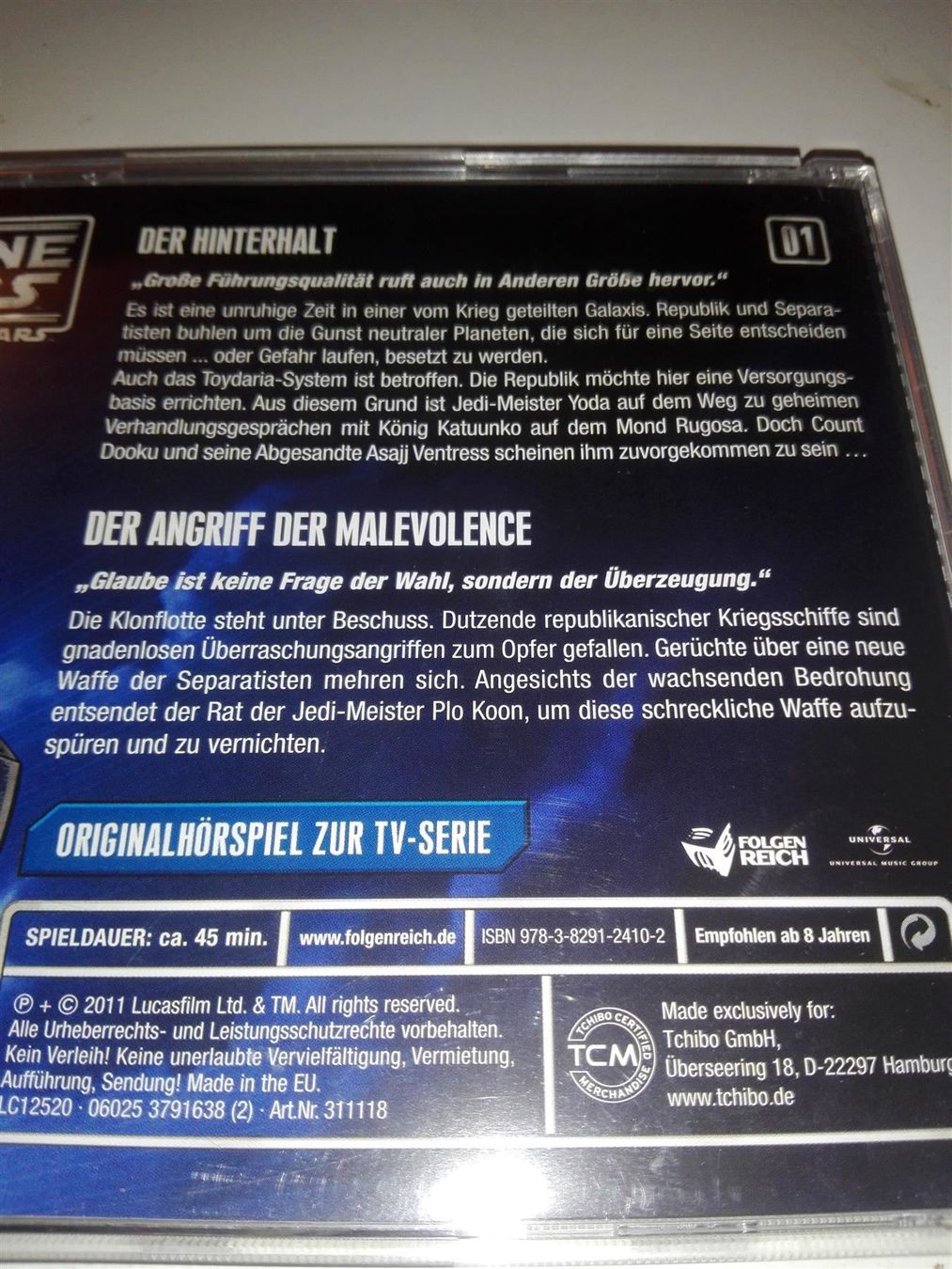 Audiolibri: Star Wars - The Clone Wars  (1 + 2) – Usato da St.Galllen venduto da elkaphone 3