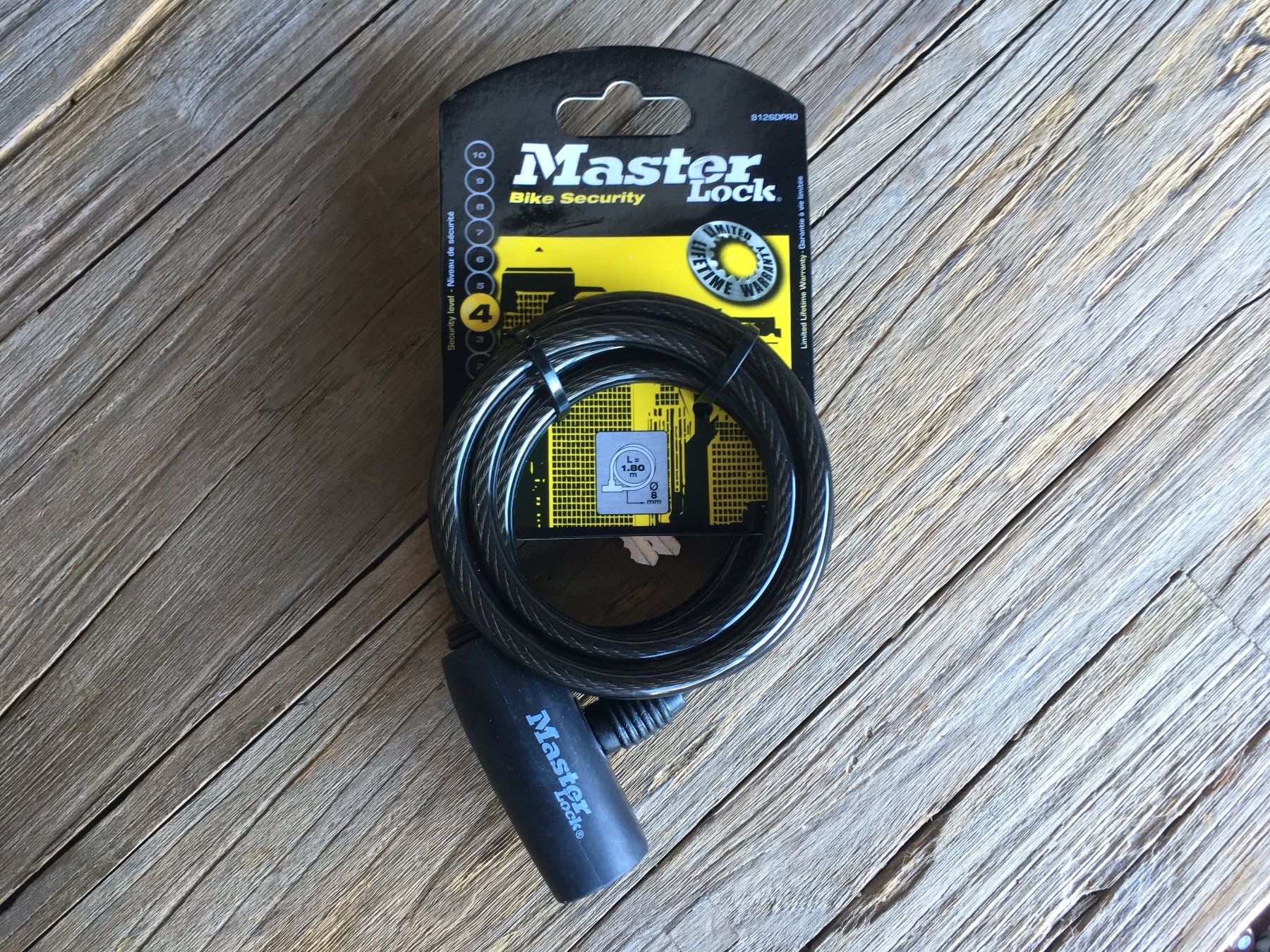 Lucchetti: MASTERLOCK VELOSCHLOSS  1,8 METER  NEU – Nuovo e nell'imballaggio originale da Aesch ZH venduto da LiquidAktion