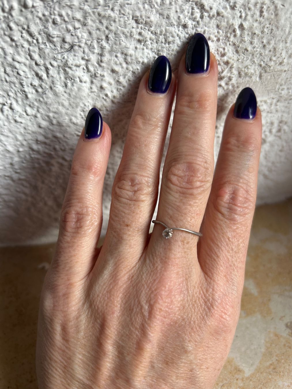Anelli: Silberring mit kleinem Stein CLASSICO (GR.56) – Usato da Laufen venduto da Bellavitaboom 1