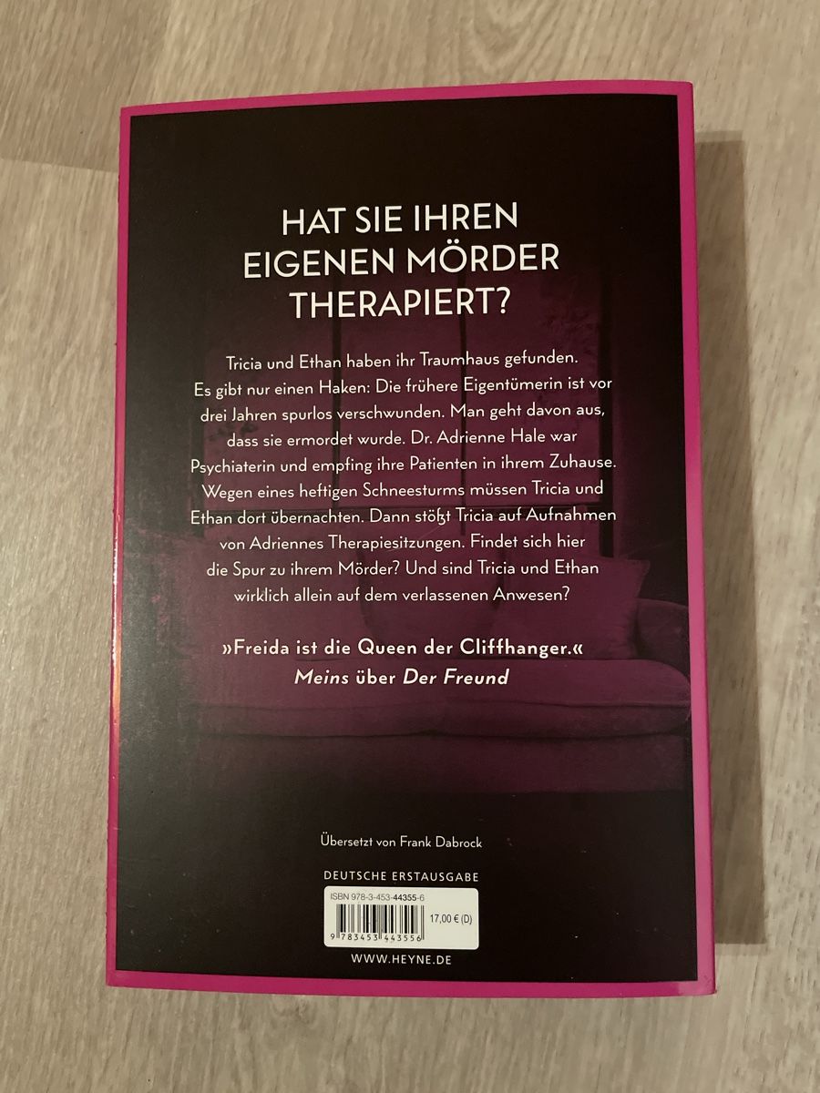 Livres: Die Psychiaterin, Freida McFadden – D'occasion à Grünenmatt par Smiley1986 1