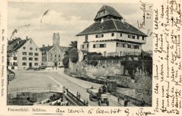 Frauenfeld   TG  mit Camion / Lastwagen & Schloss    um 1903