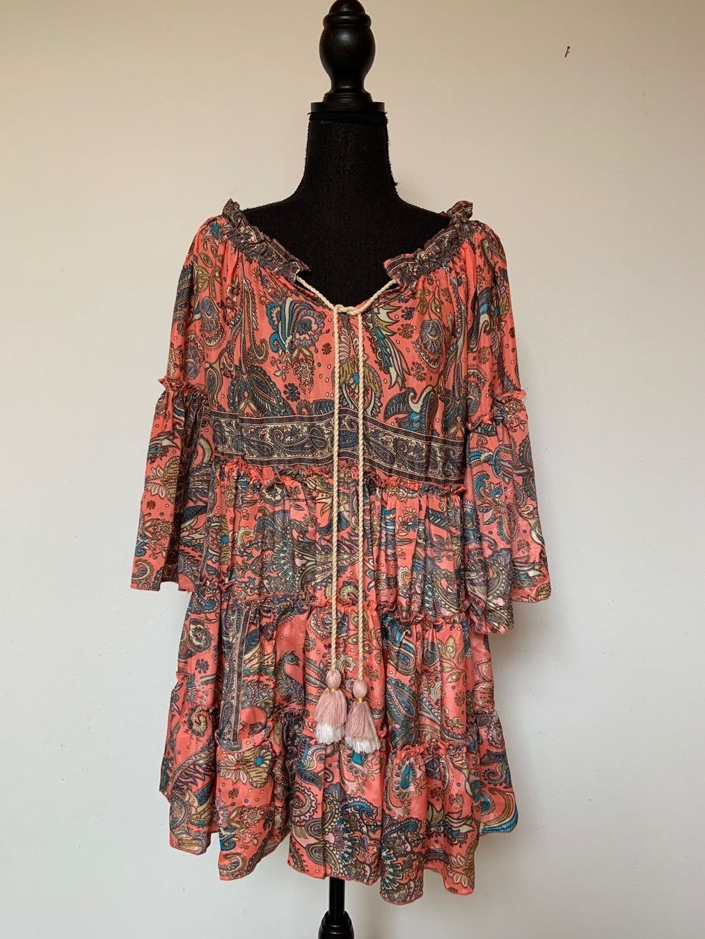 Kleider: Boho Minikleid/ Tunika aus Seide / Viscose – Neu (gemäss Beschreibung) aus Sigriswil von ck56 2