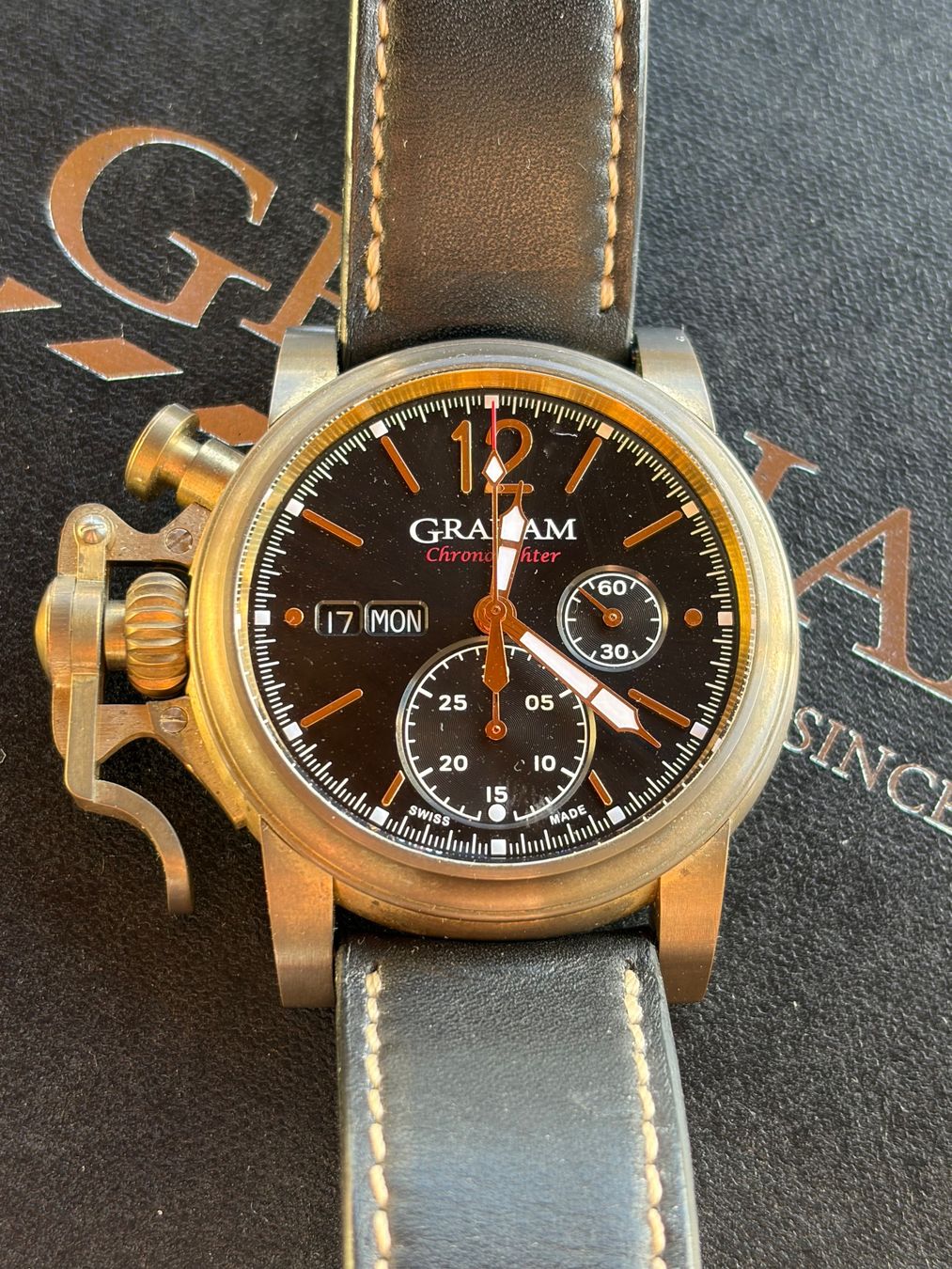 Graham Montres: GRAHAM CHRONOFIGHTER BRONZE VINTAGE – D'occasion à Rütihof par elcheffe81