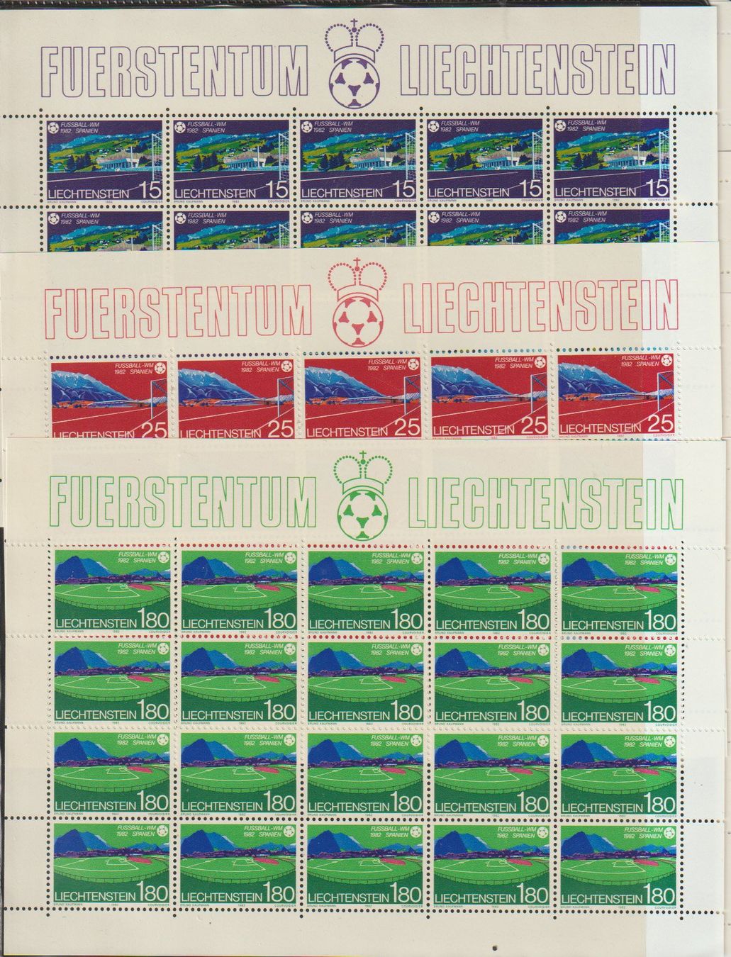 Tutti i francobolli: Blocs de Timbres Liechtenstein  ** – Nuovo e nell'imballaggio originale da Crans-Montana venduto da kira56