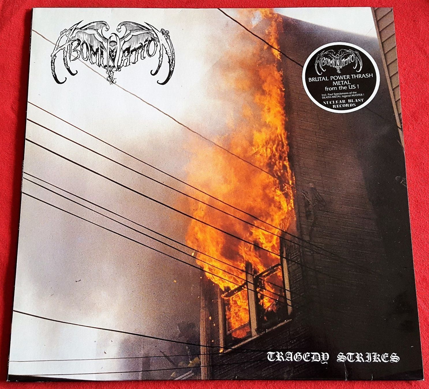 Dischi in vinile: Abomination - Tragedy Strikes - LP  1991 - OIS – Usato da Uster venduto da Zardodel