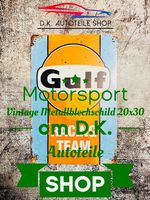 Gulf Vintage Blechschild Metallblechschild 20x30 cm Neu