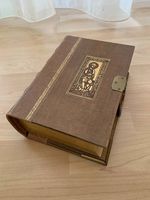Pracht - Bibel, vergoldete Seiten, Holz- und Ledereinband