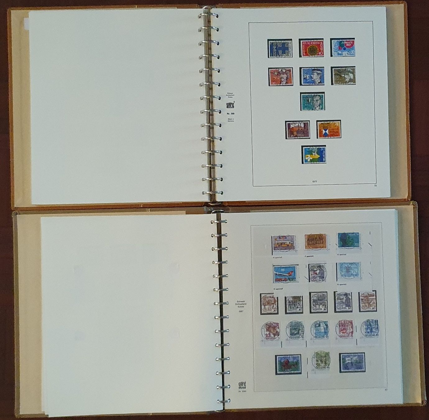 Tutti i francobolli: 2 SAFE Album - Sammlung ET-Vollstempel  1970 - 2000 – Usato da Kreuzlingen venduto da Rschweiz1 2