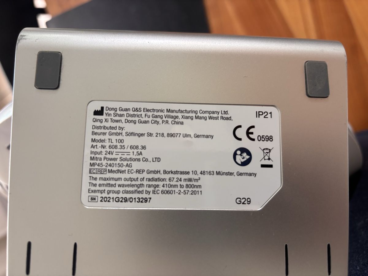 Beurer Lampade: Beurer TL50 Tageslicht Lampe – Usato da Affoltern am Albis venduto da interceptor356 3