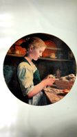Sammlerteller Kartoffelschälendes Mädchen A.Anker Langenthal