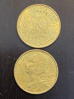 France, RARE 10 cts 1971 Bronze 