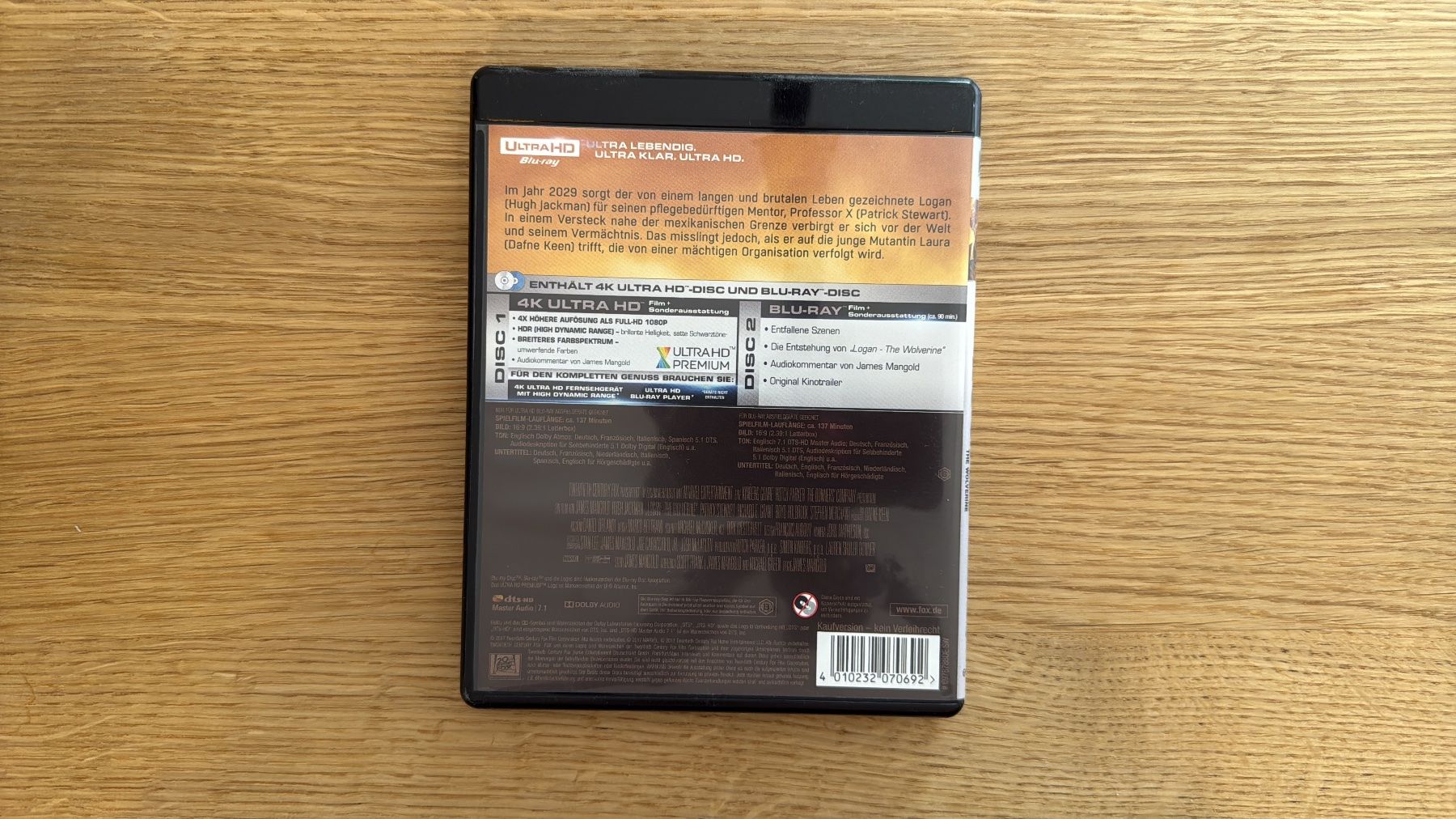 Tutti i DVDs: Logan - 4K UHD Blu-Ray – Usato da Wallisellen venduto da Art_Vendorlay 1