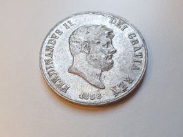 🇮🇹 Sicily 120 Grana 1856 XF. Rare state