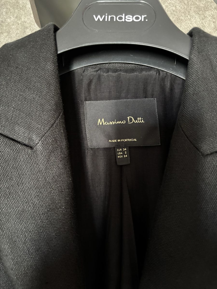 Massimo Dutti Giacche: Schwarzer Leinenblazer Gr. 34 Massimo Dutti – Usato da Bottighofen venduto da lwa_11686 5