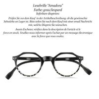 Lesebrille Amadora schwarz/grau  +1.5 +2.0 +2.5   (DIV9)