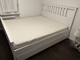 Ikea Hemnes Bett + Matratze
