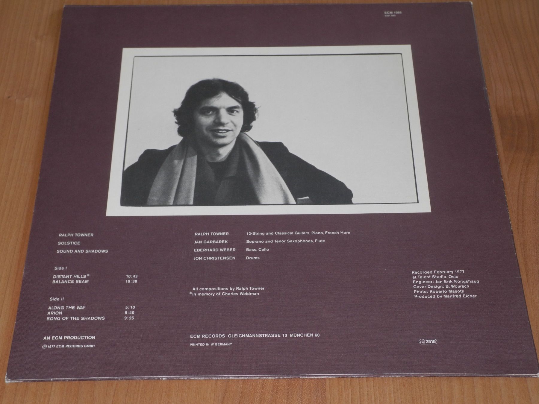 Schallplatten: RALPH TOWNER - SOLSTICE - SOUND AND SHADOWS - ECM 1095 – Neu (gemäss Beschreibung) aus Fahrwangen von Swirl2 1