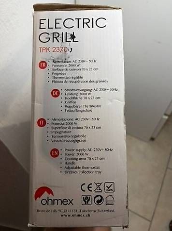 Griglie: Ohmex Elektro-Tischgrill XXL – Nuovo e nell'imballaggio originale da Erlen venduto da Nussi-59 1