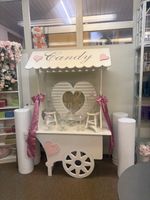 Candy-Wagen weiss für Hochzeiten Partys guter Zustand
