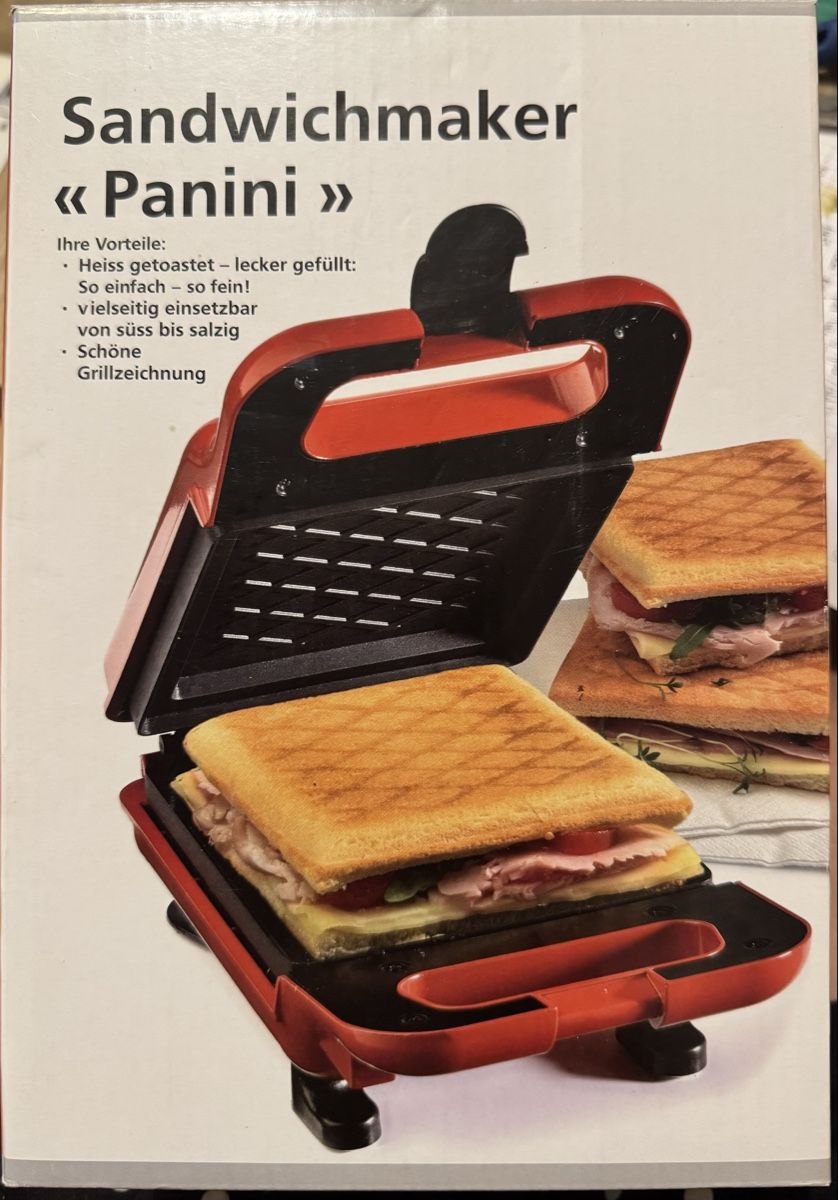 Appareils de cuisine: Sandwichmaker „Panini“ – Neuf avec emballage d'origine à Basel par maulwurf012