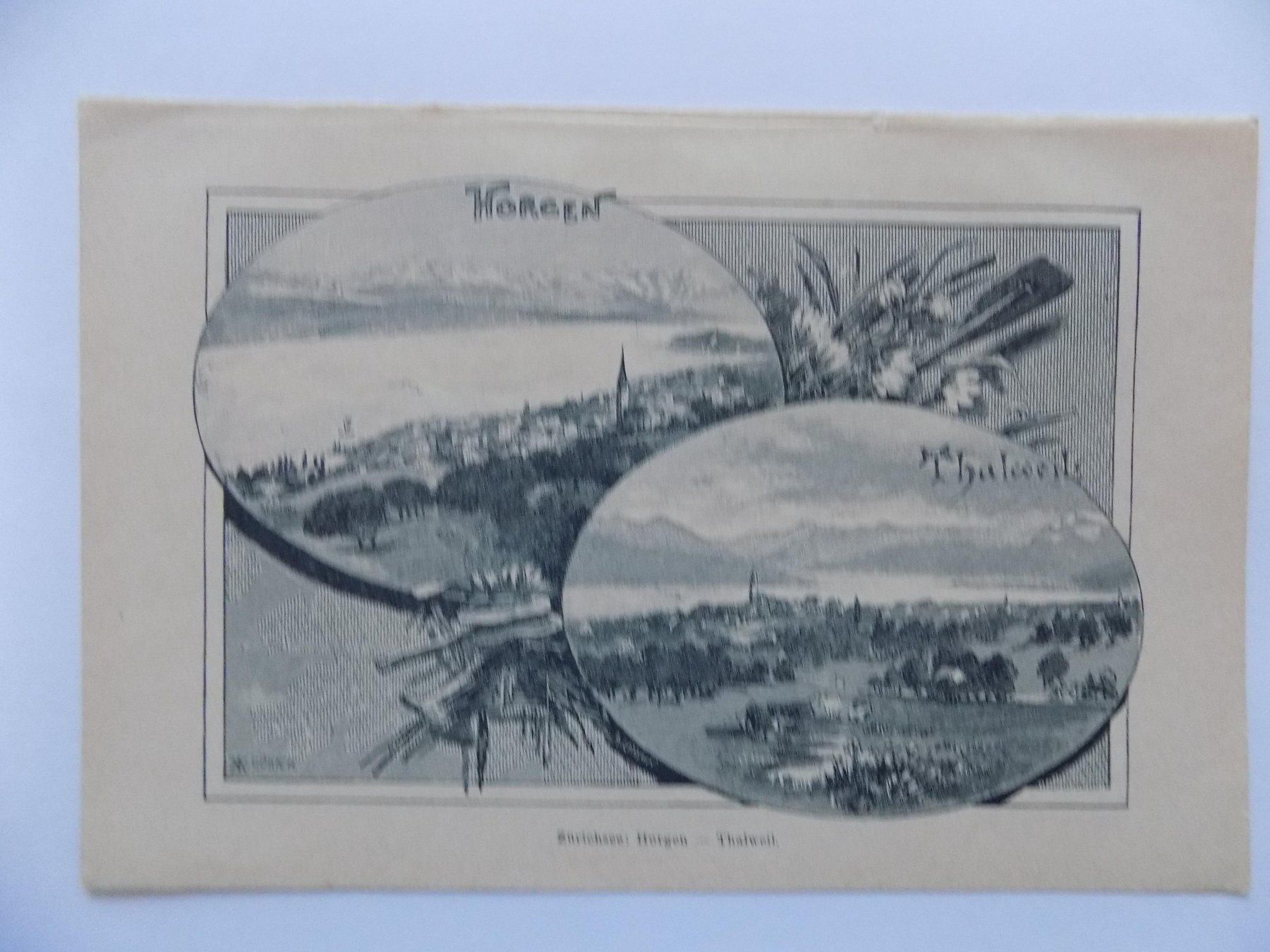 Gravures: Horgen Thalwil Xylographie – D'occasion à Risch par Antikfee 4