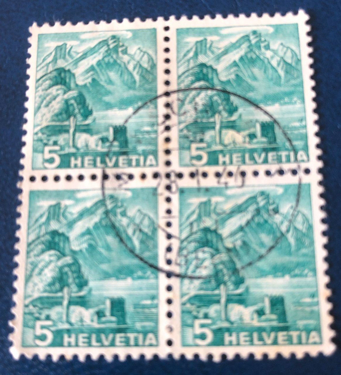 Tutti i francobolli: 4 er Block Nr.202 mit Vollstempel – Usato da Aarau venduto da Billa007