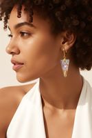 Wunderschöne Unikat Acrylharz Herzchen Ohrringe NEU