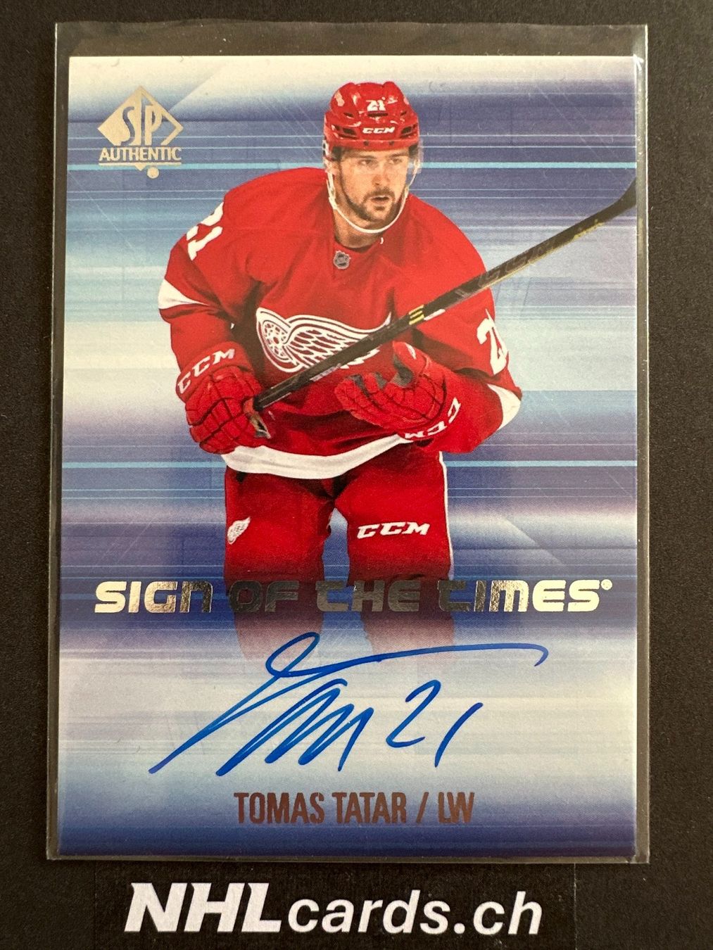 NHL Sammelbilder & Trading cards: Tomas Tatar NHL SP Authentic Auto Card – Gebraucht aus Belp von nhlcards.ch