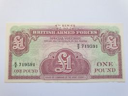 🇬🇧 British Armed forces 1£ 4th series UNC