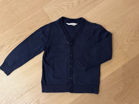 Classic navy cardigan, Size 110/116